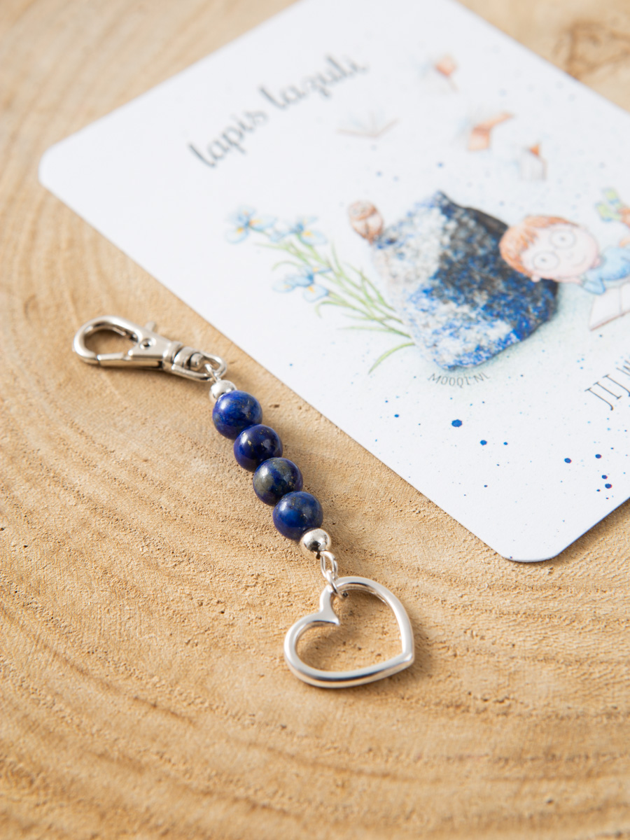 mooqi edelsteenhanger lapis lazuli met hart