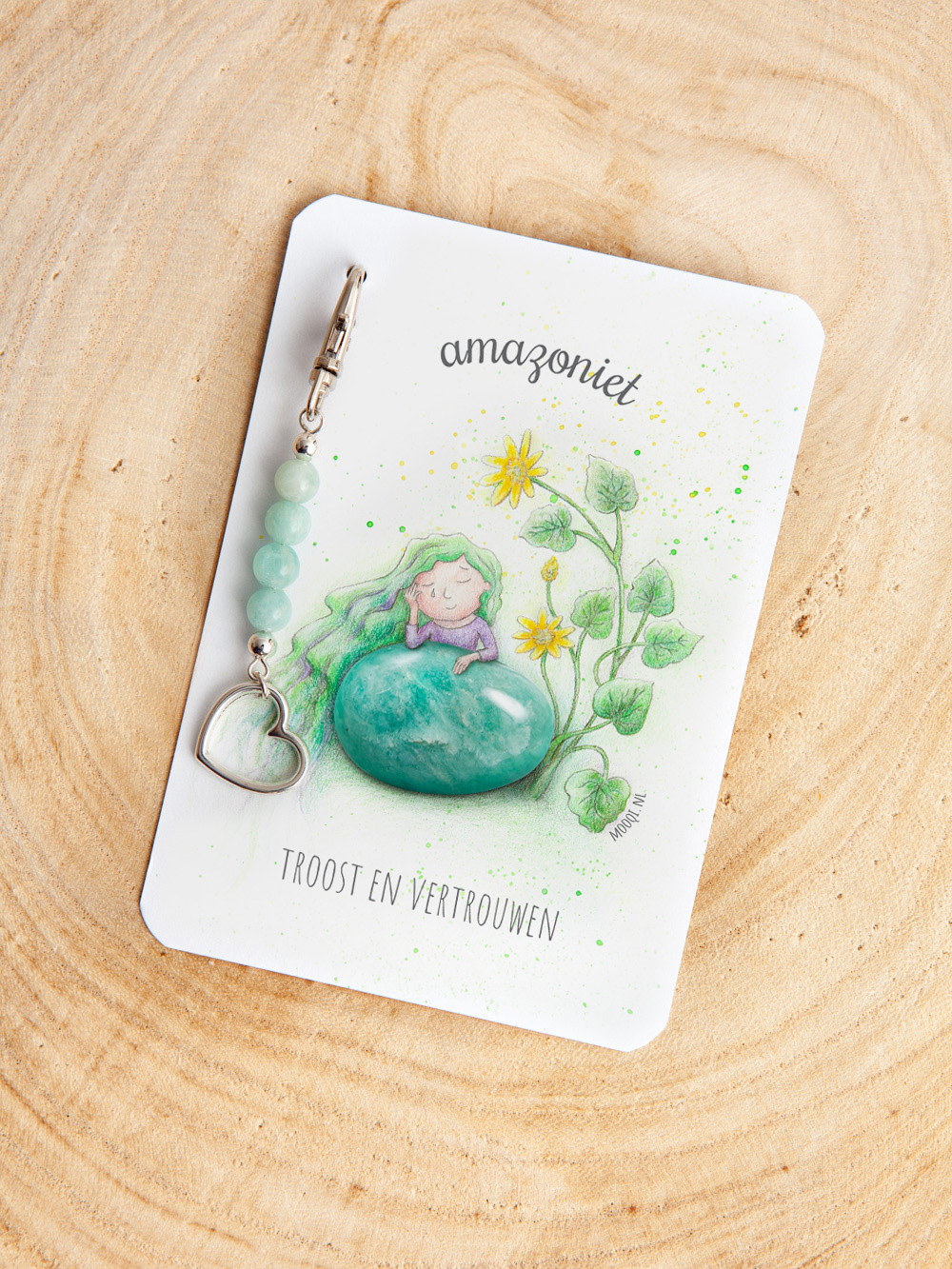 Mooqi edelsteen hanger Amazoniet - Afbeelding 2